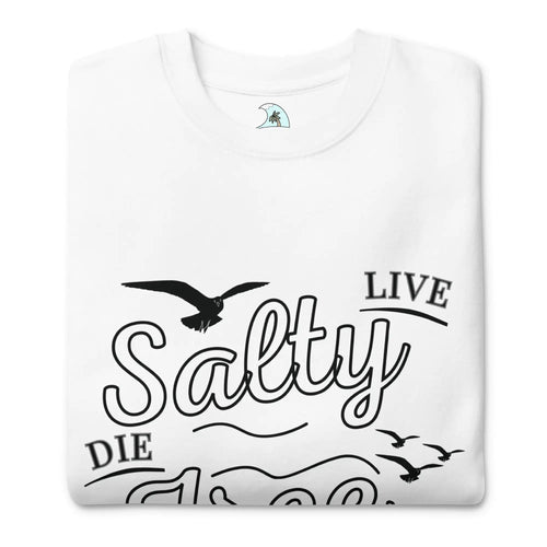 Men's Premium Live Salty, Die Free Sweatshirt - Catch Cards