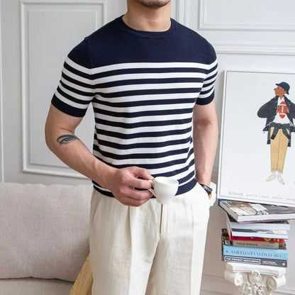 Men's Striped Short Sleeve T-Shirt - Catch Cards