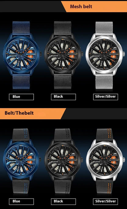 Men's Wheel Series Lucky Fashion Watch - Catch Cards
