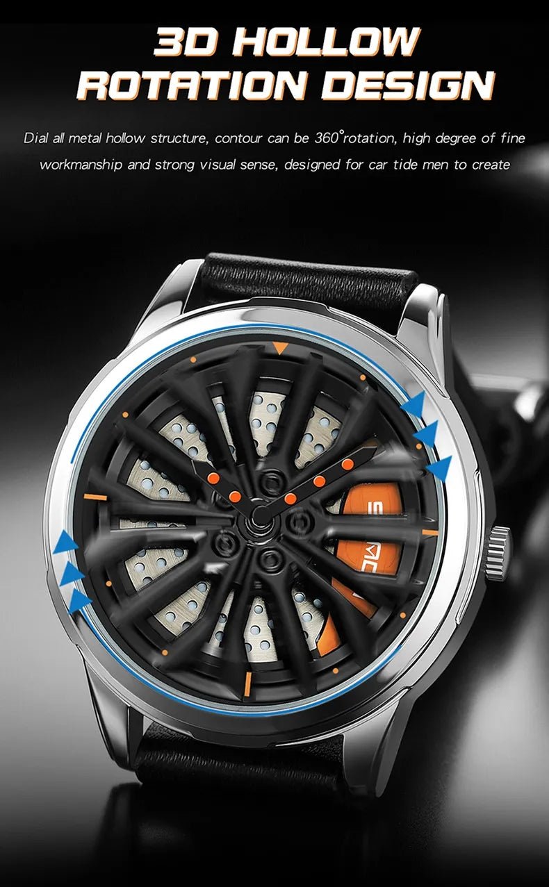 Men's Wheel Series Lucky Fashion Watch - Catch Cards