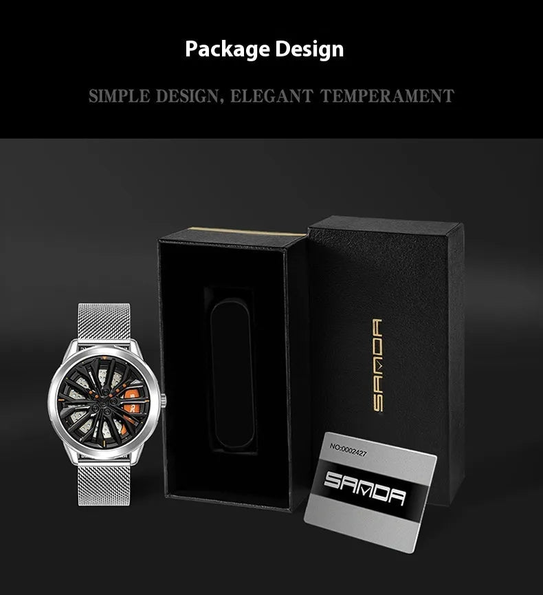 Men's Wheel Series Lucky Fashion Watch - Catch Cards