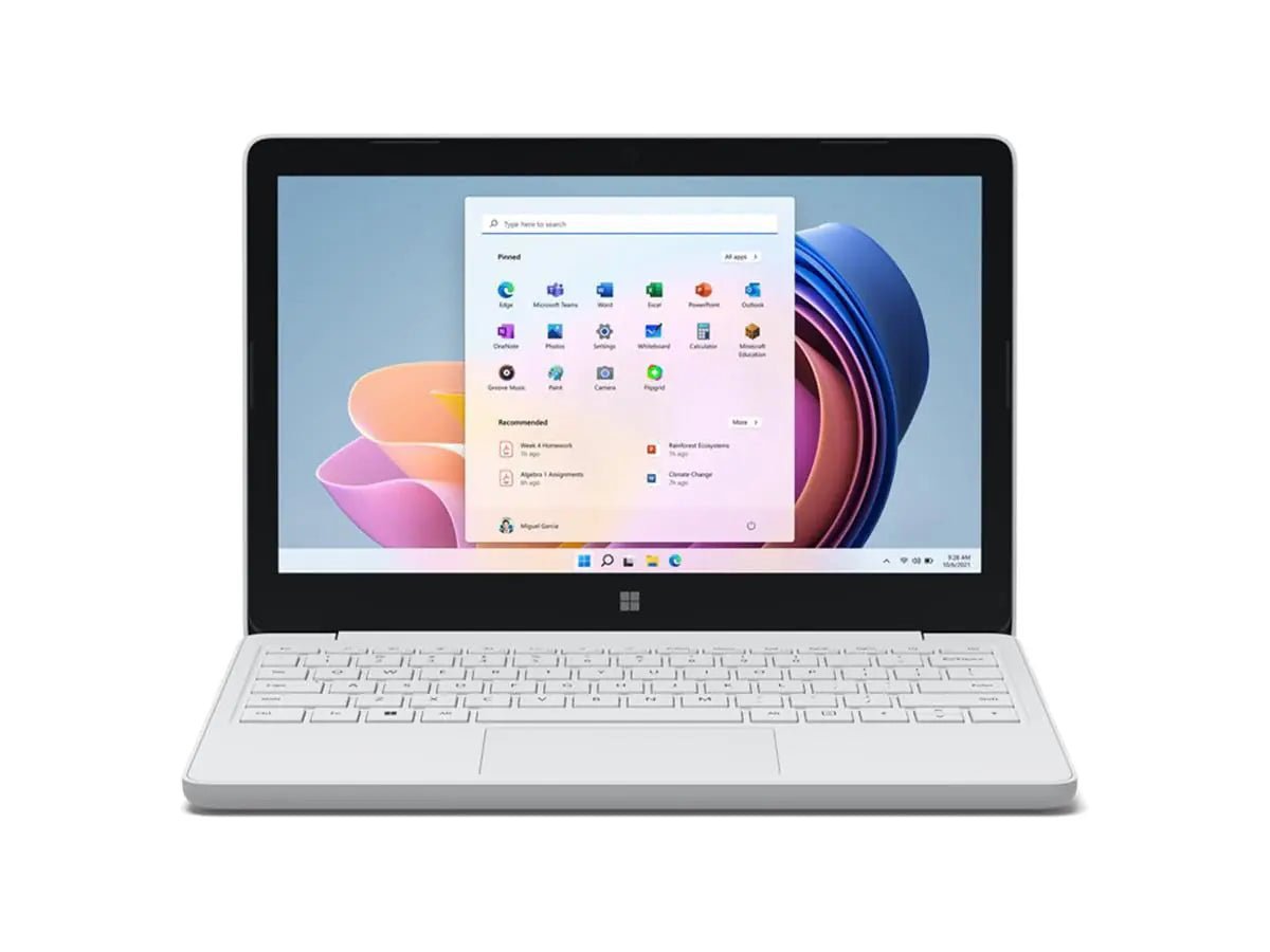 Microsoft Surface Laptop SE CELERON 8GB RAM 128GB SSD Glacier - Catch Cards