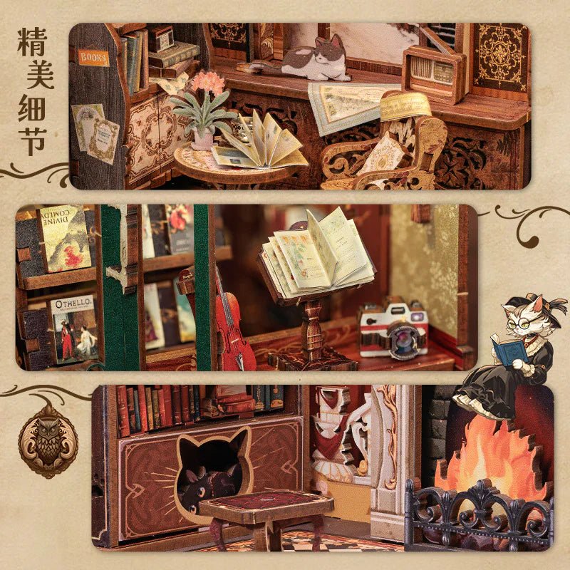 Miniature DIY Cottage Book Stand - Catch Cards