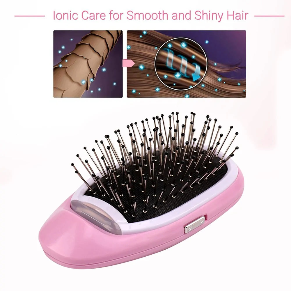 Portable Electric Ionic Hairbrush WEM Support (www.WEM.support)