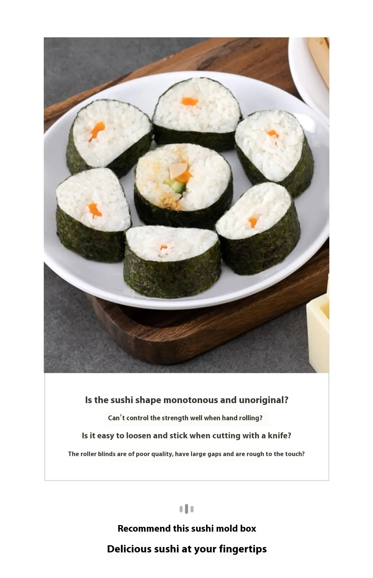Molde para Arroz de Sushi e Nori - Catch Cards
