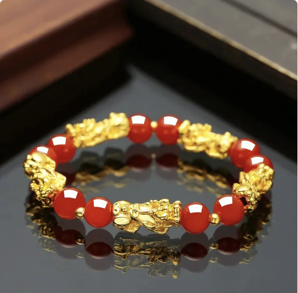 Vietnam Sand Gold Obsidian Bracelet for Men and Women WEM Support (www.WEM.support)