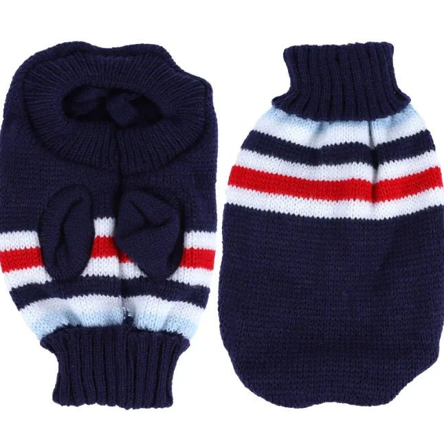 Multi Color Knitting Cat Sweater Lapel Casual - Catch Cards