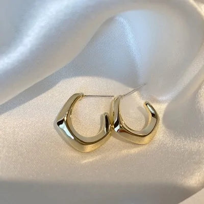 Geometric Hollow Triangle Earrings WEM Support (www.WEM.support)