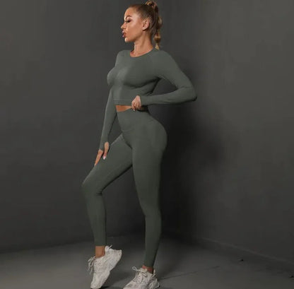 Knitted Yoga Pants Suit WEM Support (www.WEM.support)
