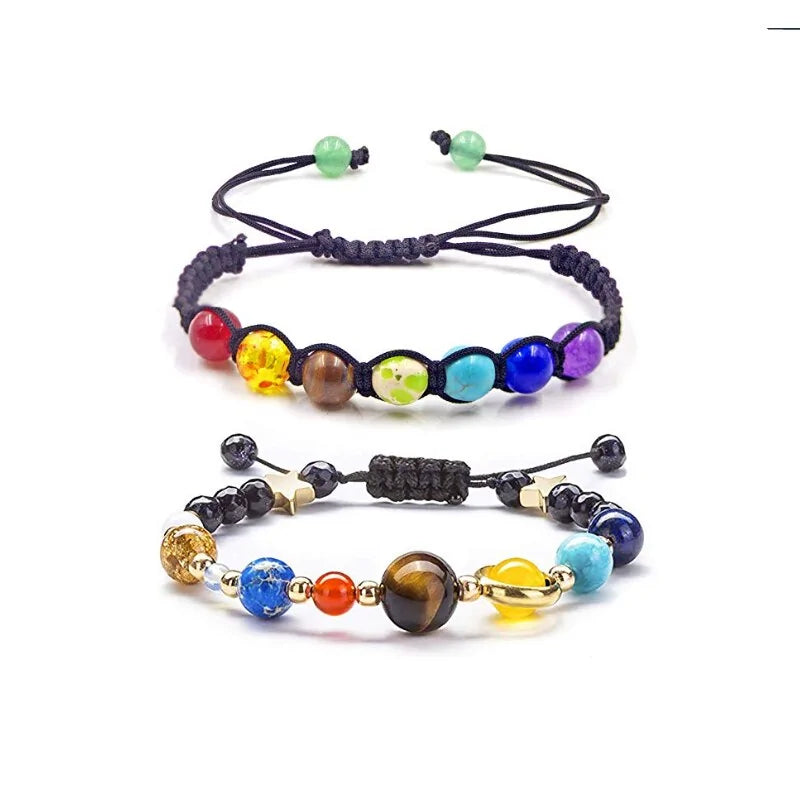 Lava Rock 7 Chakras Bracelet WEM Support (www.WEM.support)
