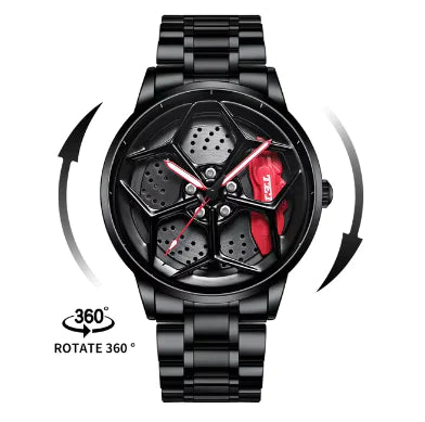 Car Wheel Hub Quartz Watch - Military Sport Design WEM Support (www.WEM.support)