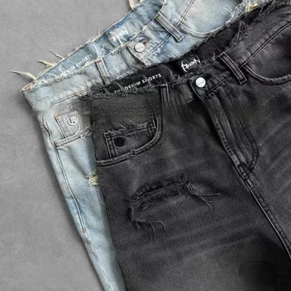 Vintage Distressed Denim Shorts HejK.com Marketplace LLC