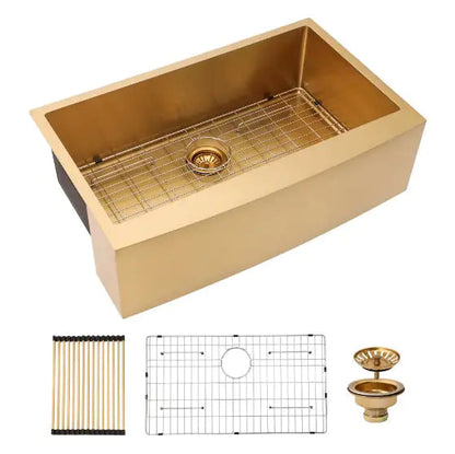 Stainless Steel Apron Front Farmhouse Sink - Prohibited On Amazon WEM Support (www.WEM.support)