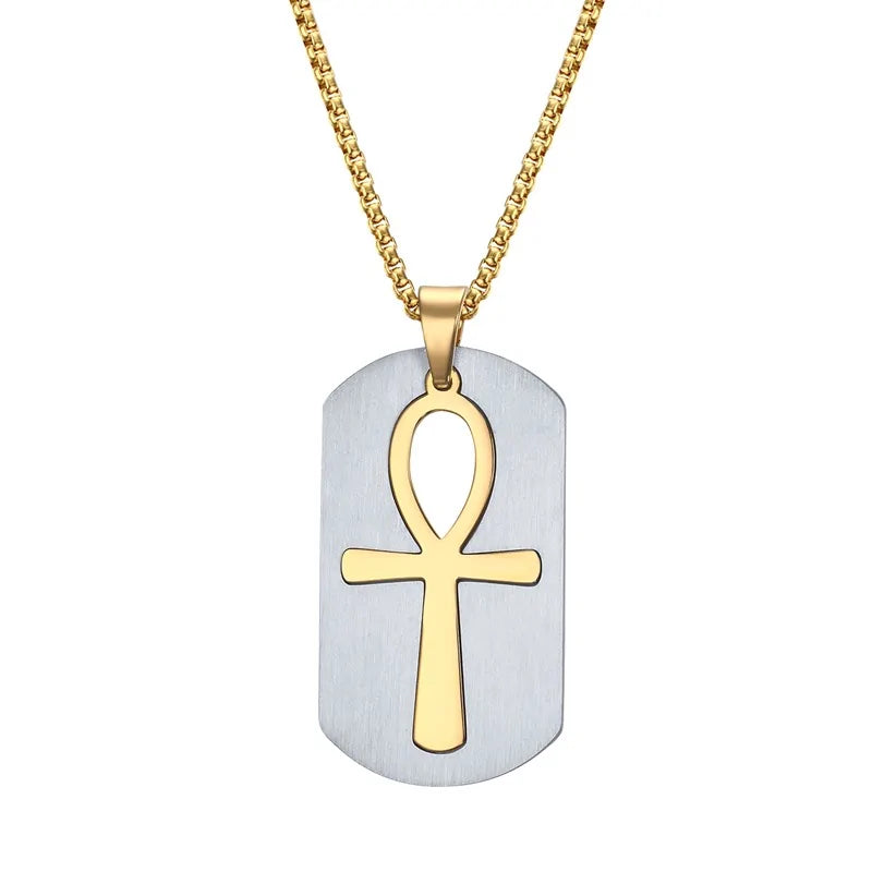 Removable Ankh Cross Necklace WEM Support (www.WEM.support)