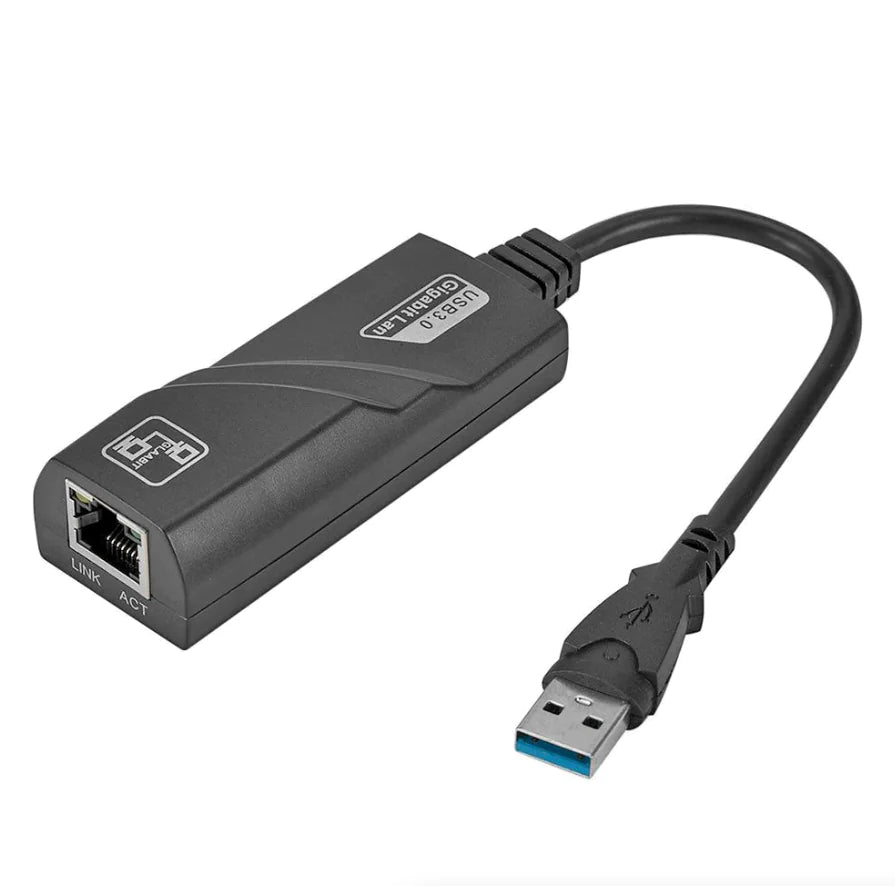 USB 3.0 Gigabit Ethernet LAN RJ45 1000Mbps Network Adapter For Windows PC Mac WEM Support (www.WEM.support)