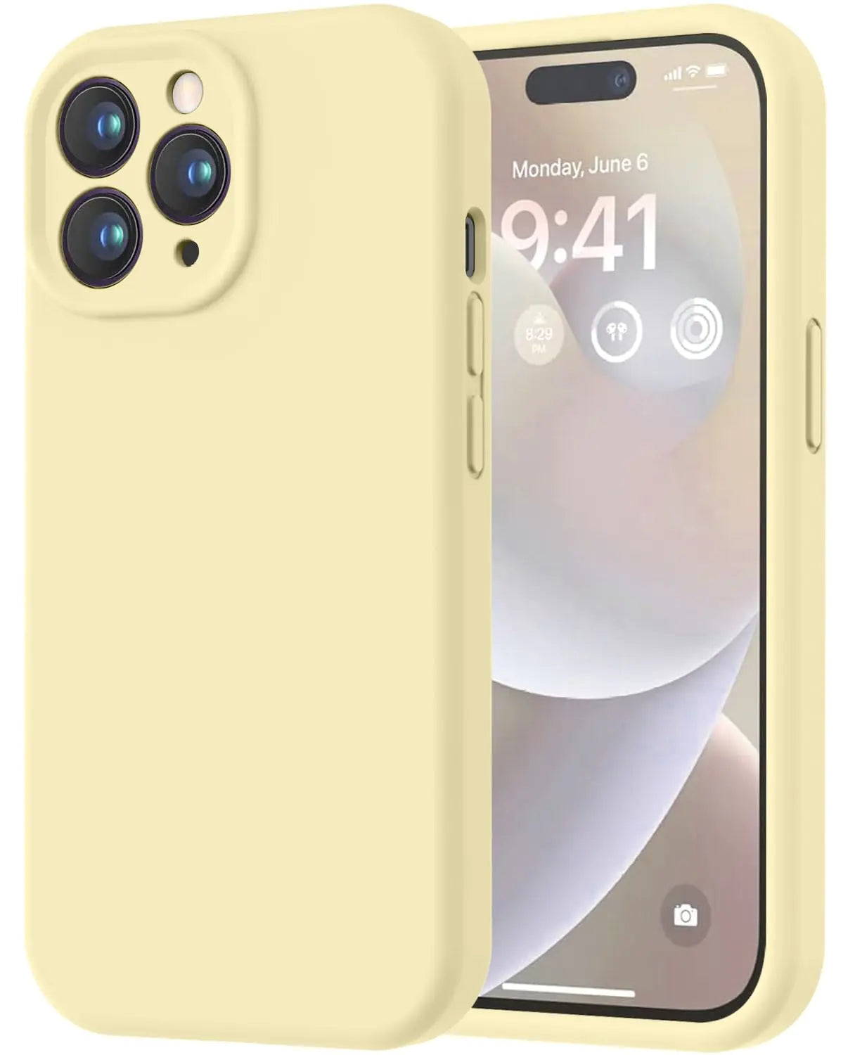 LOVE 3000 Designed for iPhone 14 Case, Premium Silicone with [Soft Anti-Scratch Microfiber Lining] Shockproof Protective Phone Case for Men Women Girls 6.1", Mint