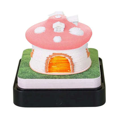 3D Earth Astronaut Calendar Memo Pad with LED Light WEM Support (www.WEM.support)