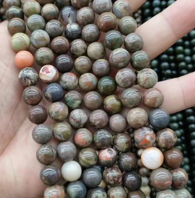 Natural Tiger Stone Powder with Amethyst and Lapis - Catch Cards