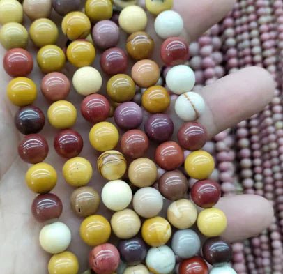 Natural Tiger Stone Powder with Amethyst and Lapis - Catch Cards