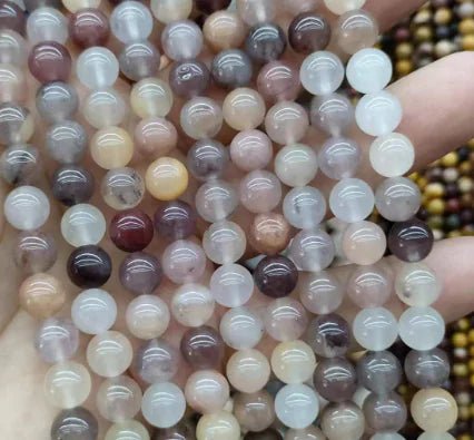 Natural Tiger Stone Powder with Amethyst and Lapis - Catch Cards