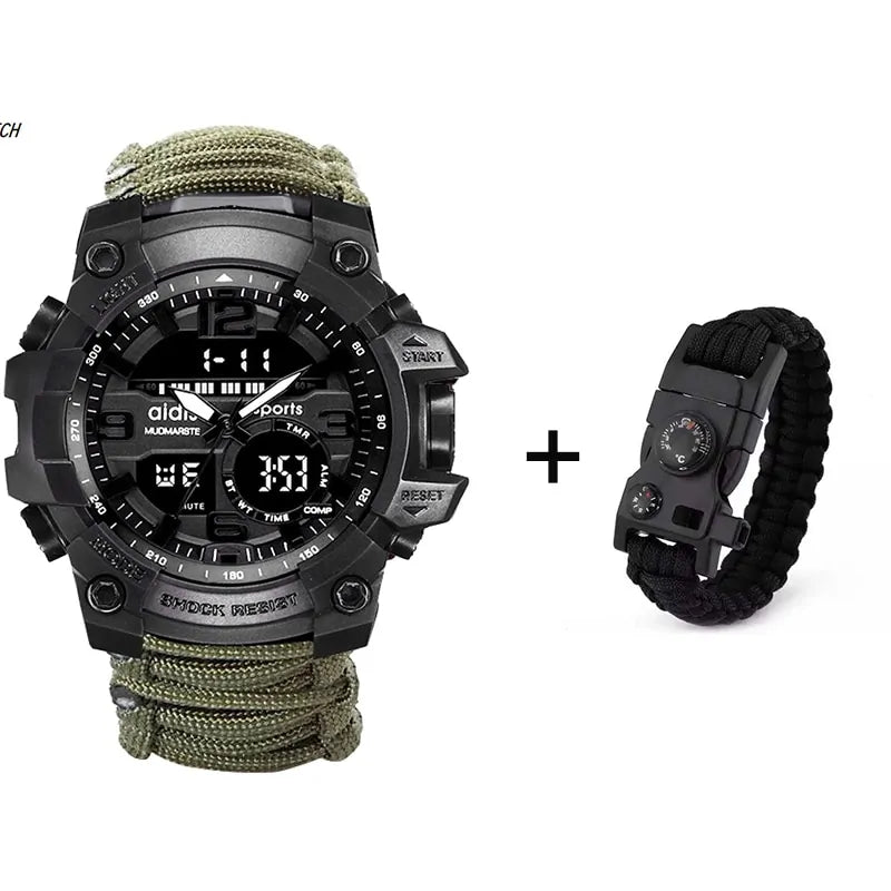 LED Military Sports Watch WEM Support (www.WEM.support)