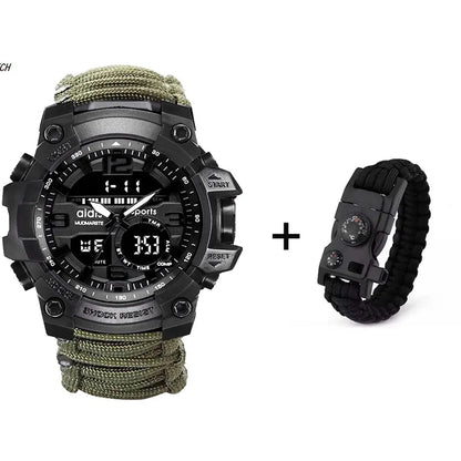 LED Military Sports Watch WEM Support (www.WEM.support)