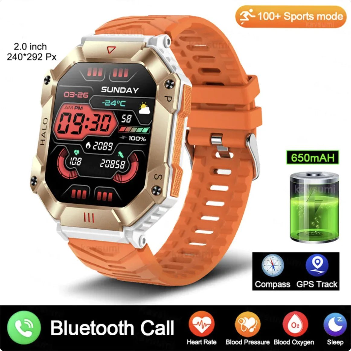 New Women's Android GPS Fitness Smartwatch - Catch Cards