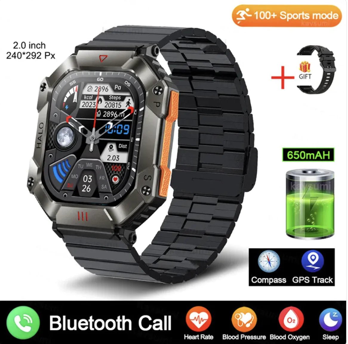 New Women's Android GPS Fitness Smartwatch - Catch Cards