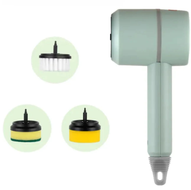 PowerScrub Electric Cleaning Brush - Multifunctional Scouring Pad WEM Support (www.WEM.support)