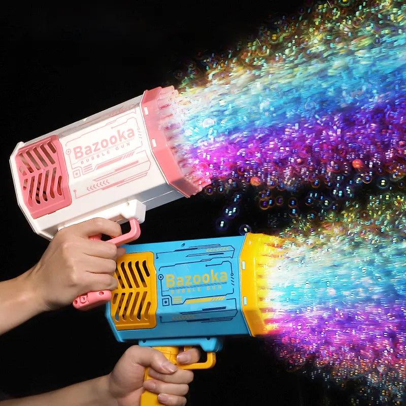 Automatic Soap Bubble Gun Rocket 69 Holes WEM Support (www.WEM.support)