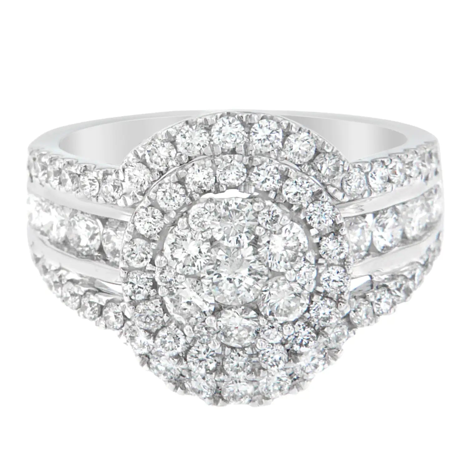 14k White Gold 2ct TDW Diamond Engagement Ring (H-I,SI2-I1) WEM Support (www.WEM.support)