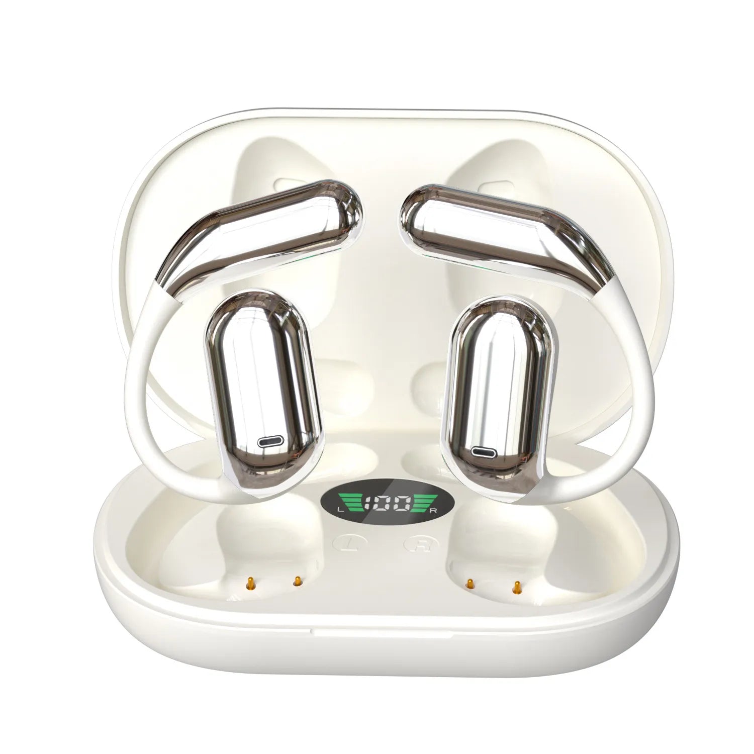 LED Display Bluetooth Ear-mounted Headset WEM Support (www.WEM.support)