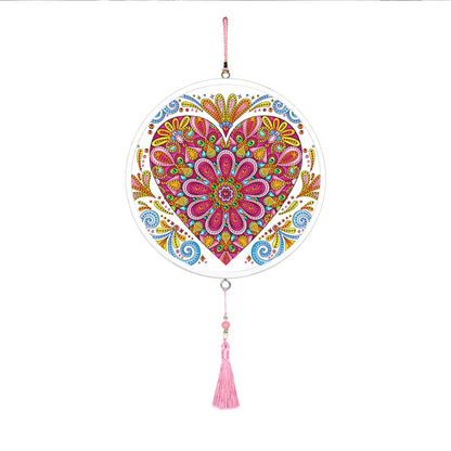 Butterfly Diamond Painting Pendant with Tassel Design