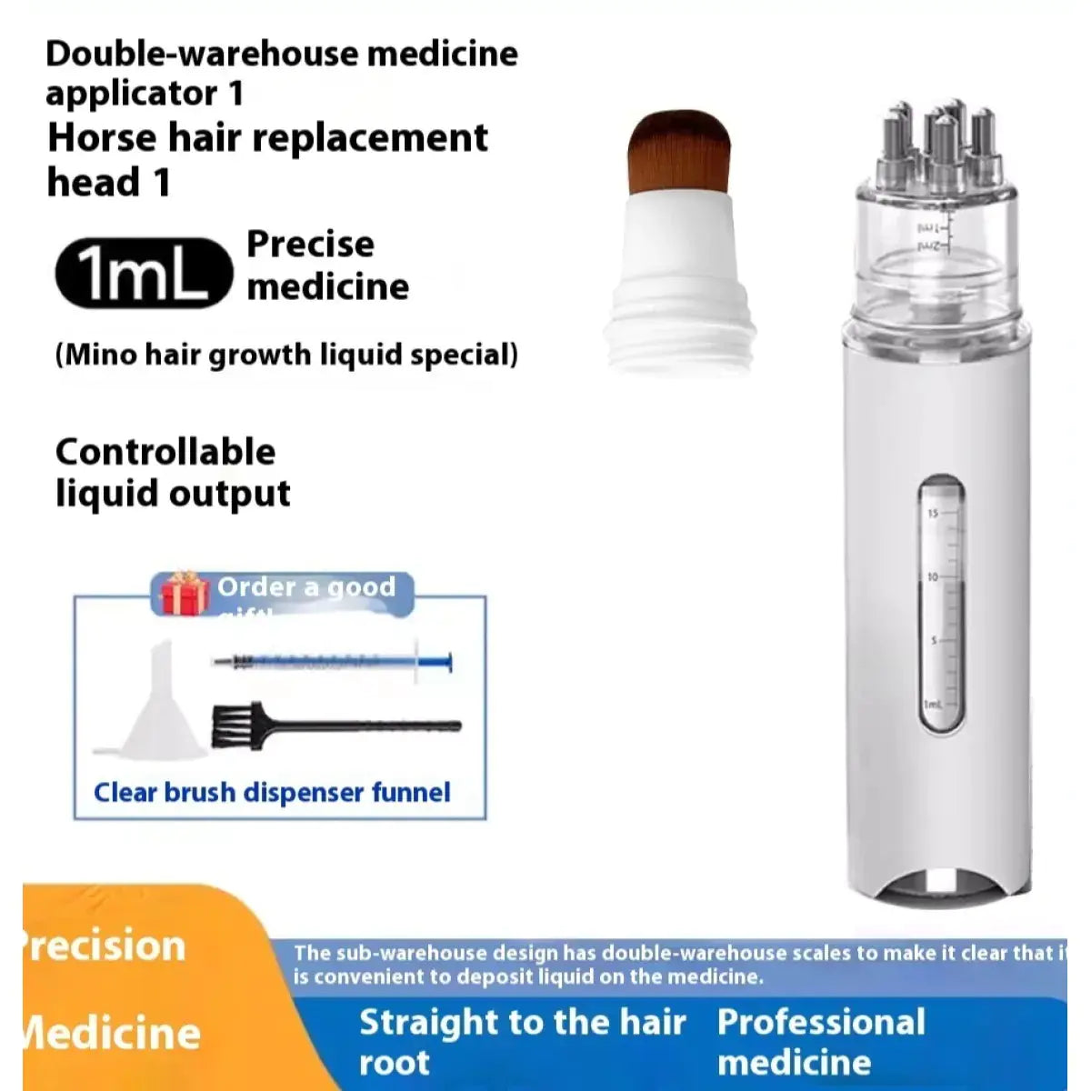 Peine Fortificador Capilar y Aplicador de Tratamiento HejK.com Marketplace LLC