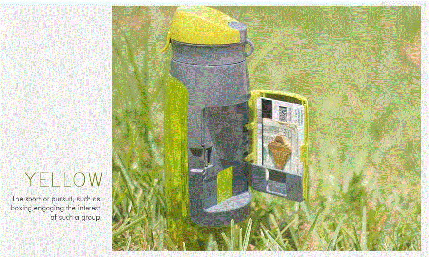 Kreative Aufbewahrungs-Geldbörse Trinkflasche WEM Support (www.WEM.support)