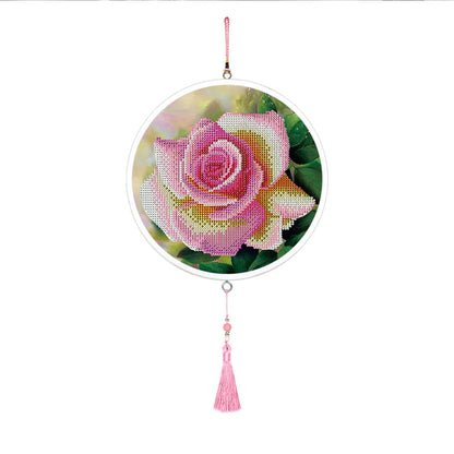 Butterfly Diamond Painting Pendant with Tassel Design