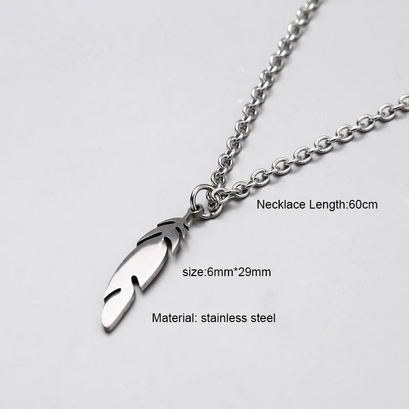 Long Chain Rectangular Pendant Necklace WEM Support (www.WEM.support)