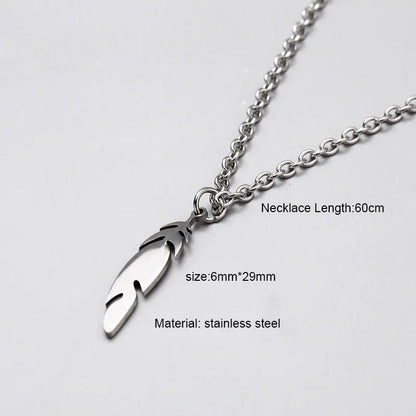 Long Chain Rectangular Pendant Necklace WEM Support (www.WEM.support)