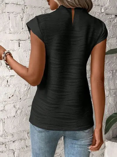 Terri Cap Sleeve Shirt HejK.com Marketplace LLC
