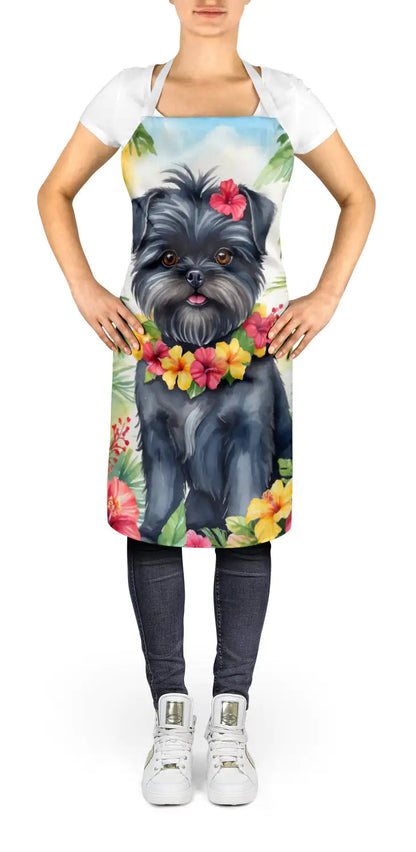 Affenpinscher Luau Apron WEM Support (www.WEM.support)
