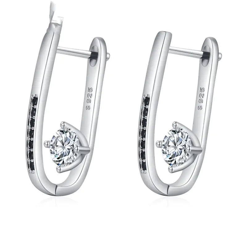Simple All-matching Graceful Design U-shaped Earrings WEM Support (www.WEM.support)