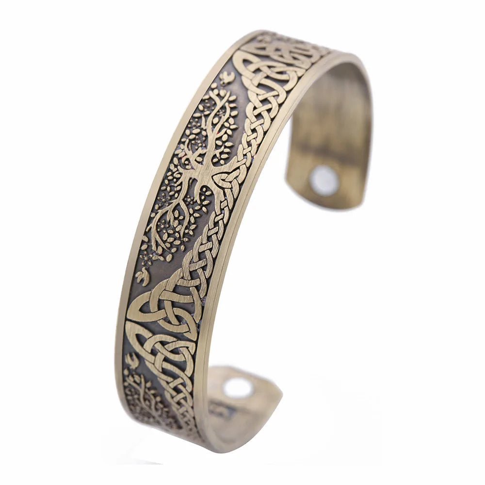 Life Tree Engraved Ankle Bracelet WEM Support (www.WEM.support)