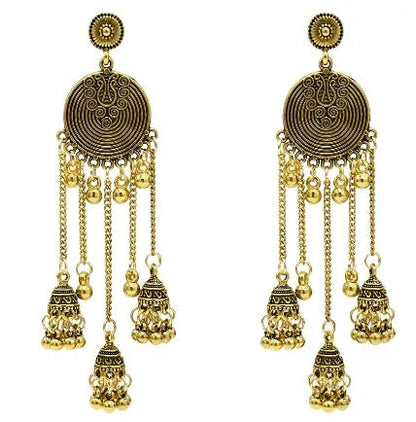 Egypt Vintage Silver Alloy Earrings for Women WEM Support (www.WEM.support)