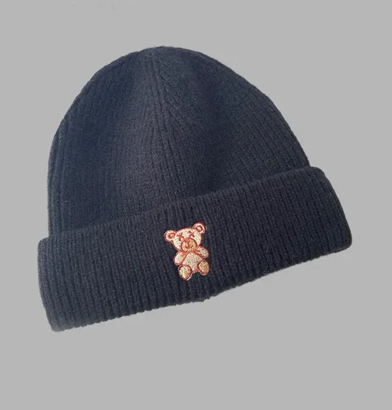 All-Match Bear Knit Hat