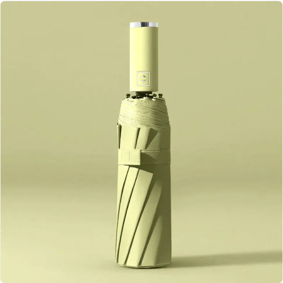 Black Folding Automatic Umbrella – UV Protection