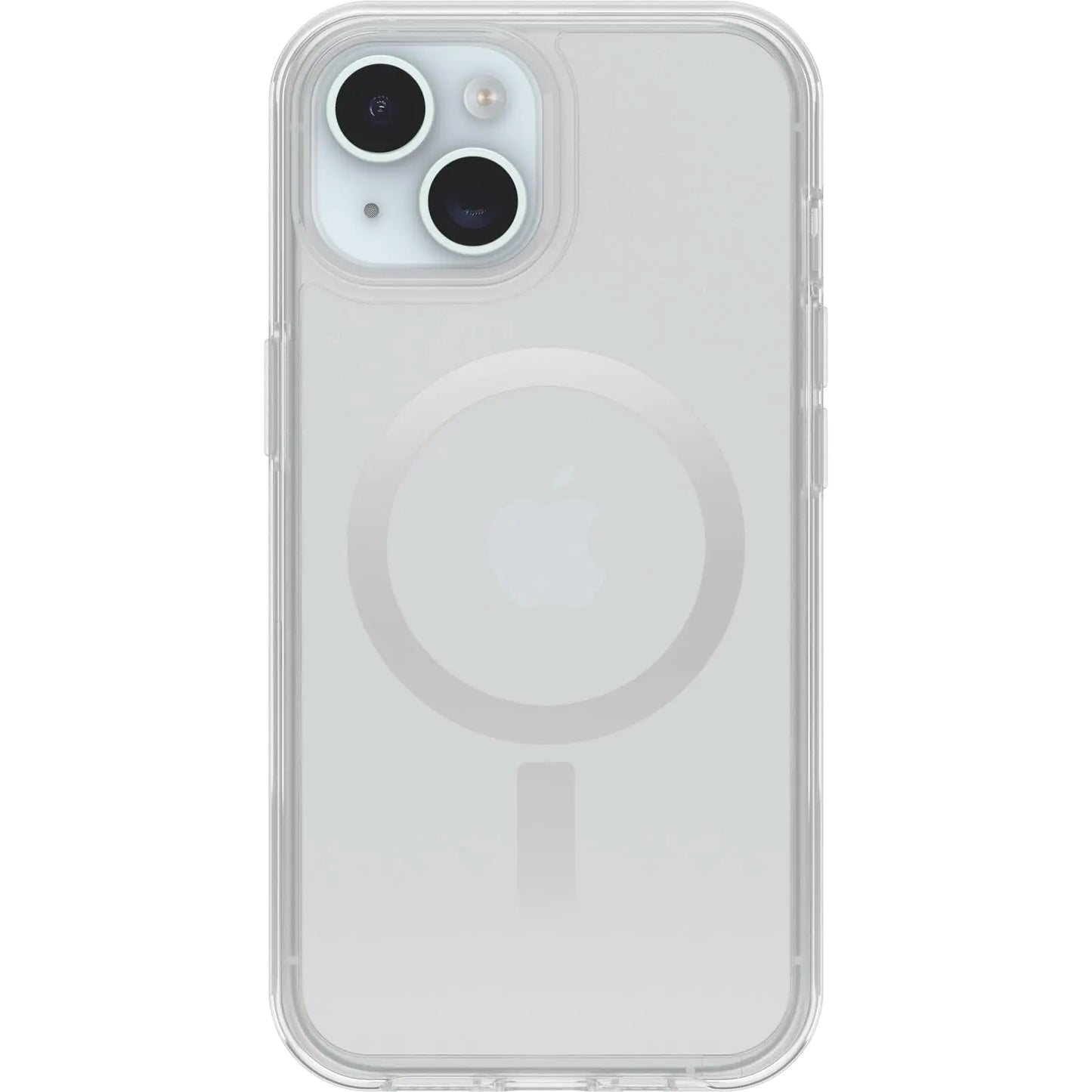 OtterBox iPhone 15, iPhone 14, and iPhone 13 Symmetry Series Clear Case - Stardust (Clear/Silver), Snaps to MagSafe, Ultra-Sleek, Raised Edges Protect Camera & Screen