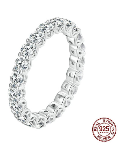 Openwork Pattern Moissanite Ring for Women - Catch Cards