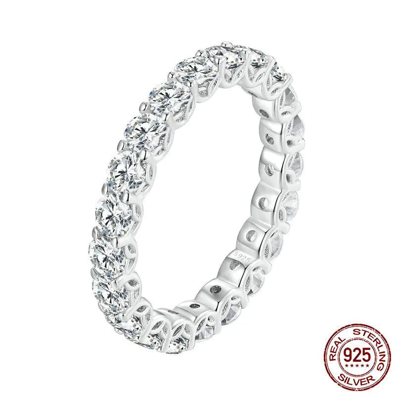 Openwork Pattern Moissanite Ring for Women - Catch Cards