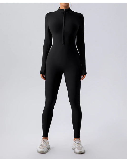 Fleece-Lined Yoga Jumpsuit WEM Support (www.WEM.support)