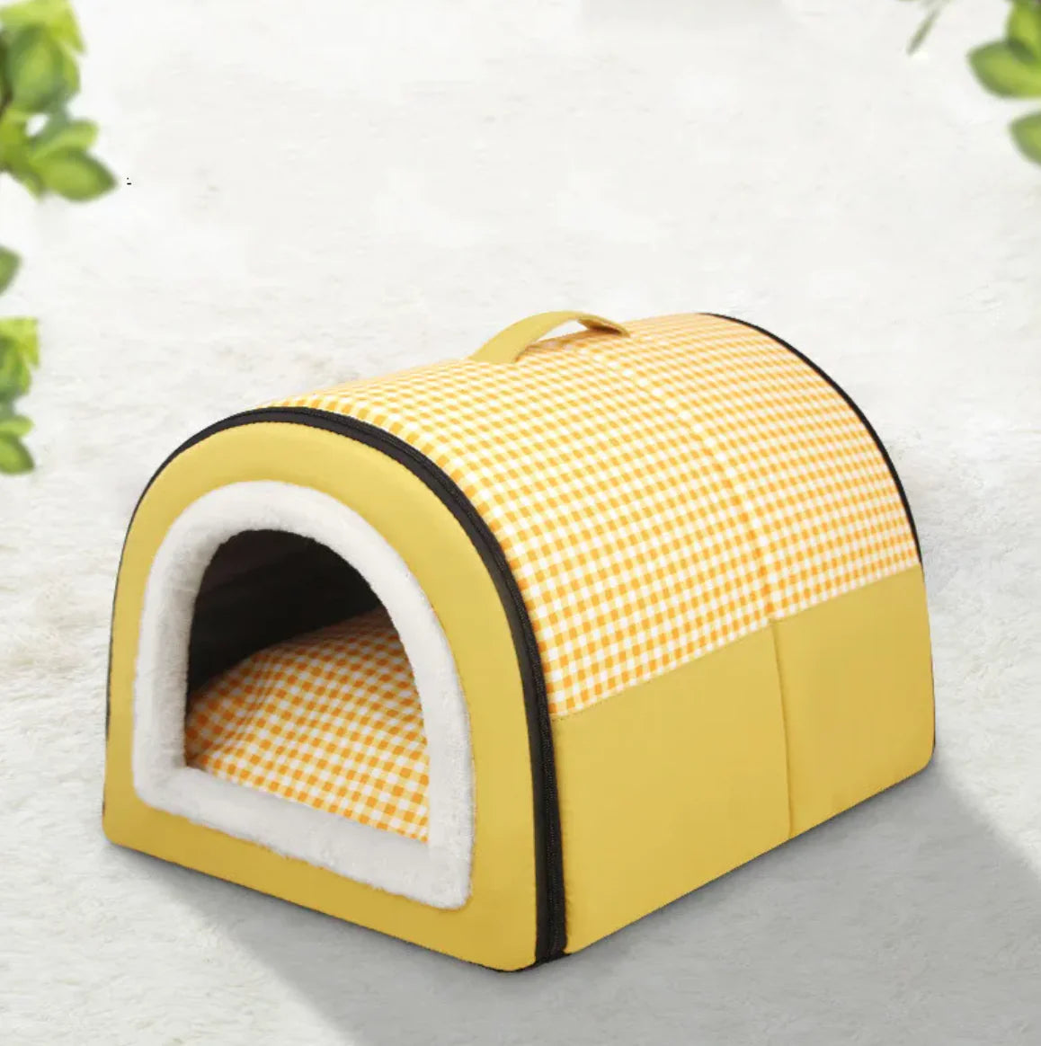 Winter Thickened Semi-Enclosed Pet Bed WEM Support (www.WEM.support)